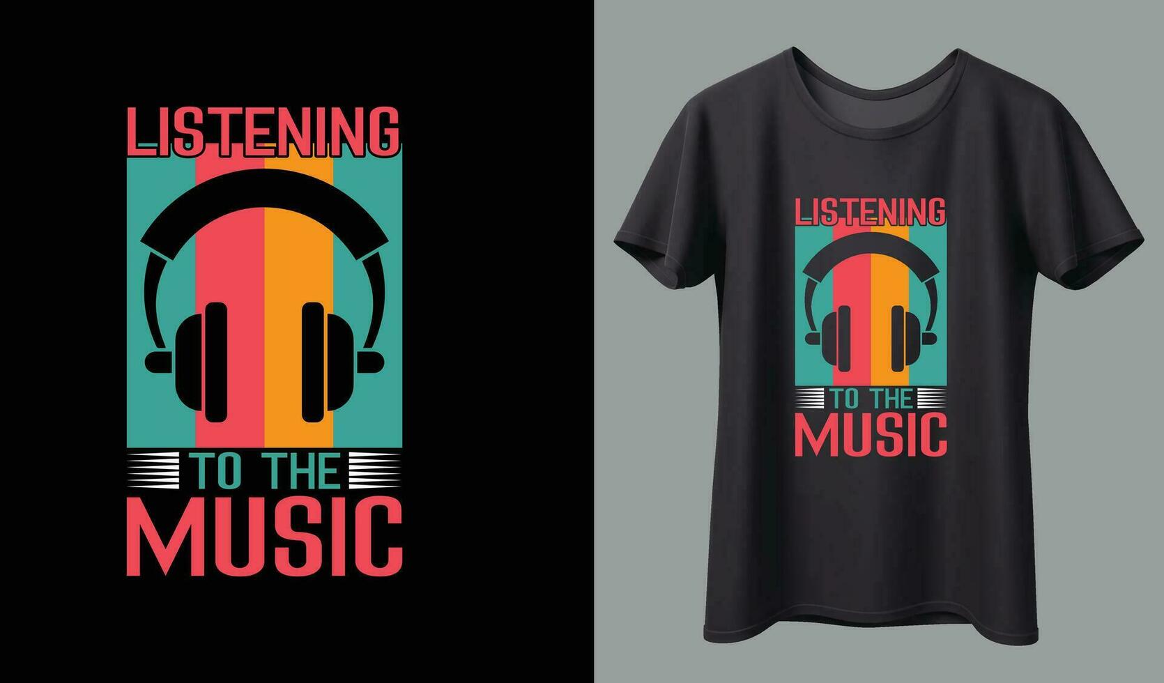 diseño de camisetas de música. vector de diseño de camiseta de música. para la impresión de camisetas y otros usos.