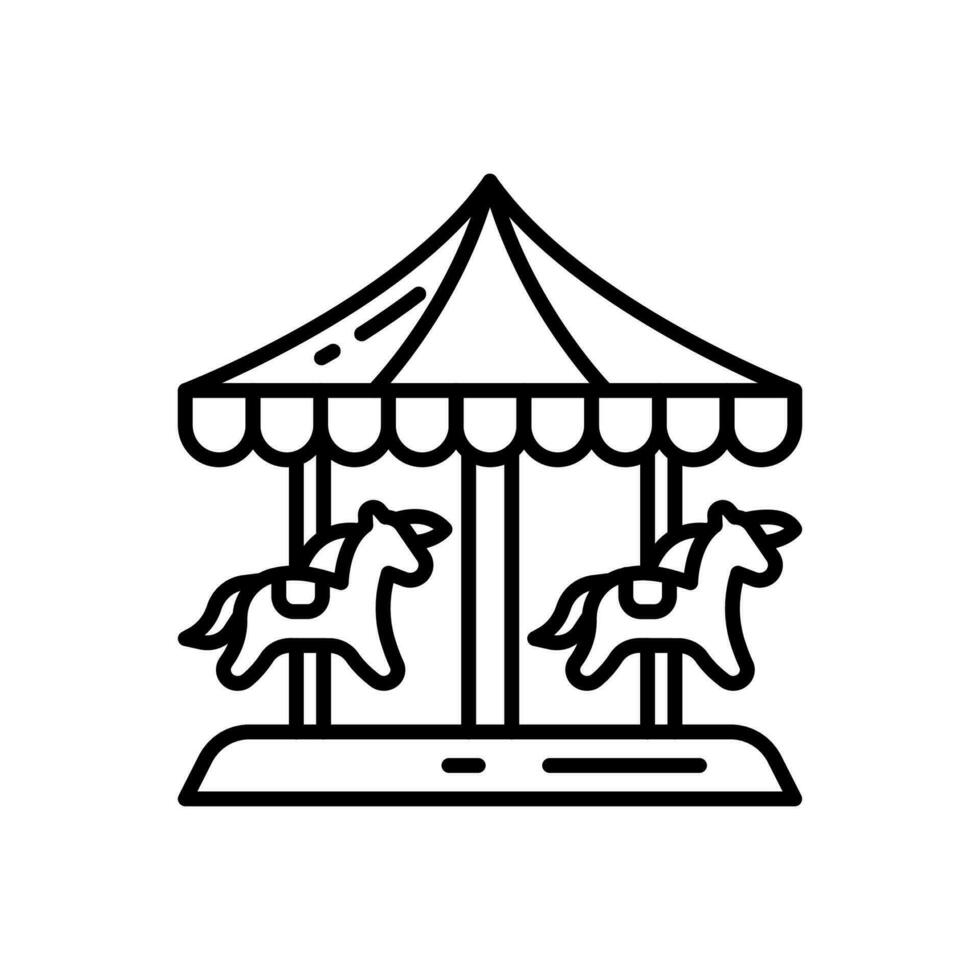 Carousel icon in vector. Illustration vector