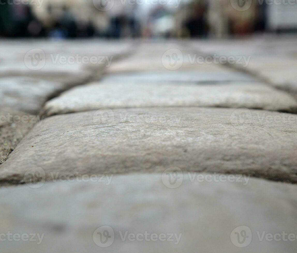 Stones of road pavement photo