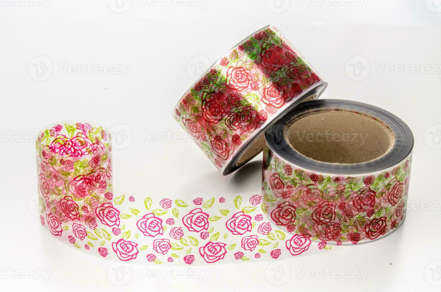 Curb tape deor for cakes with roses pattern photo