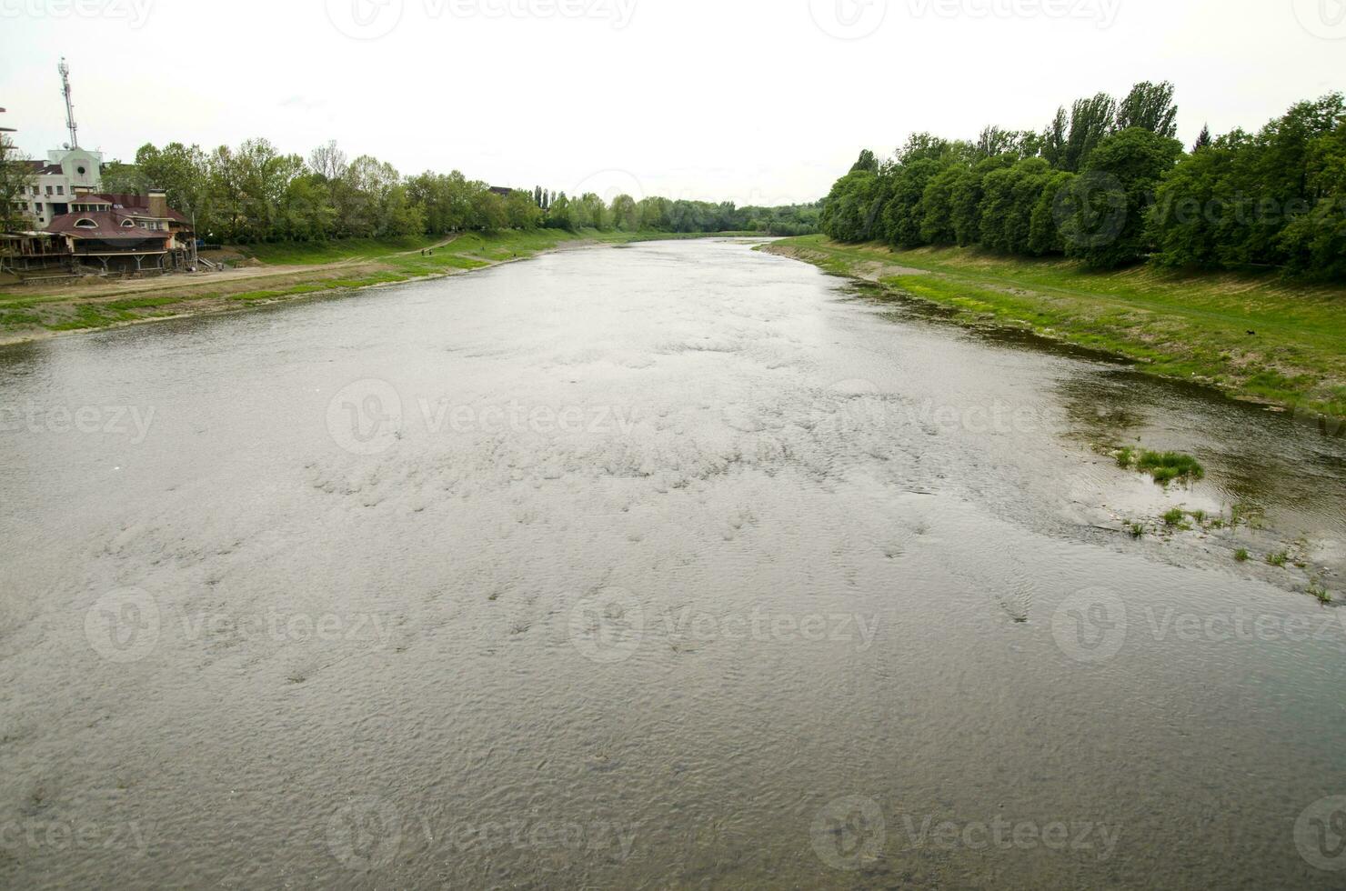 River in Uzhgorod, Ukraine photo