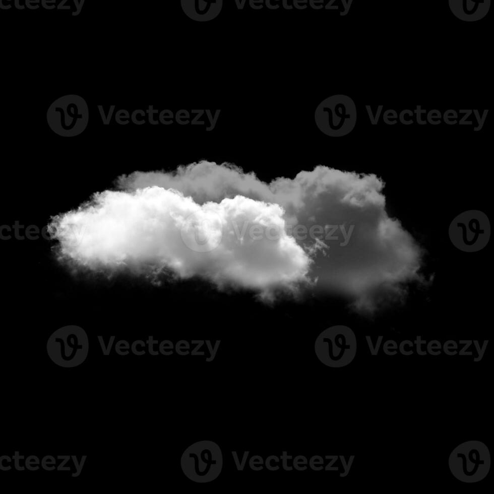 White clouds over black background photo