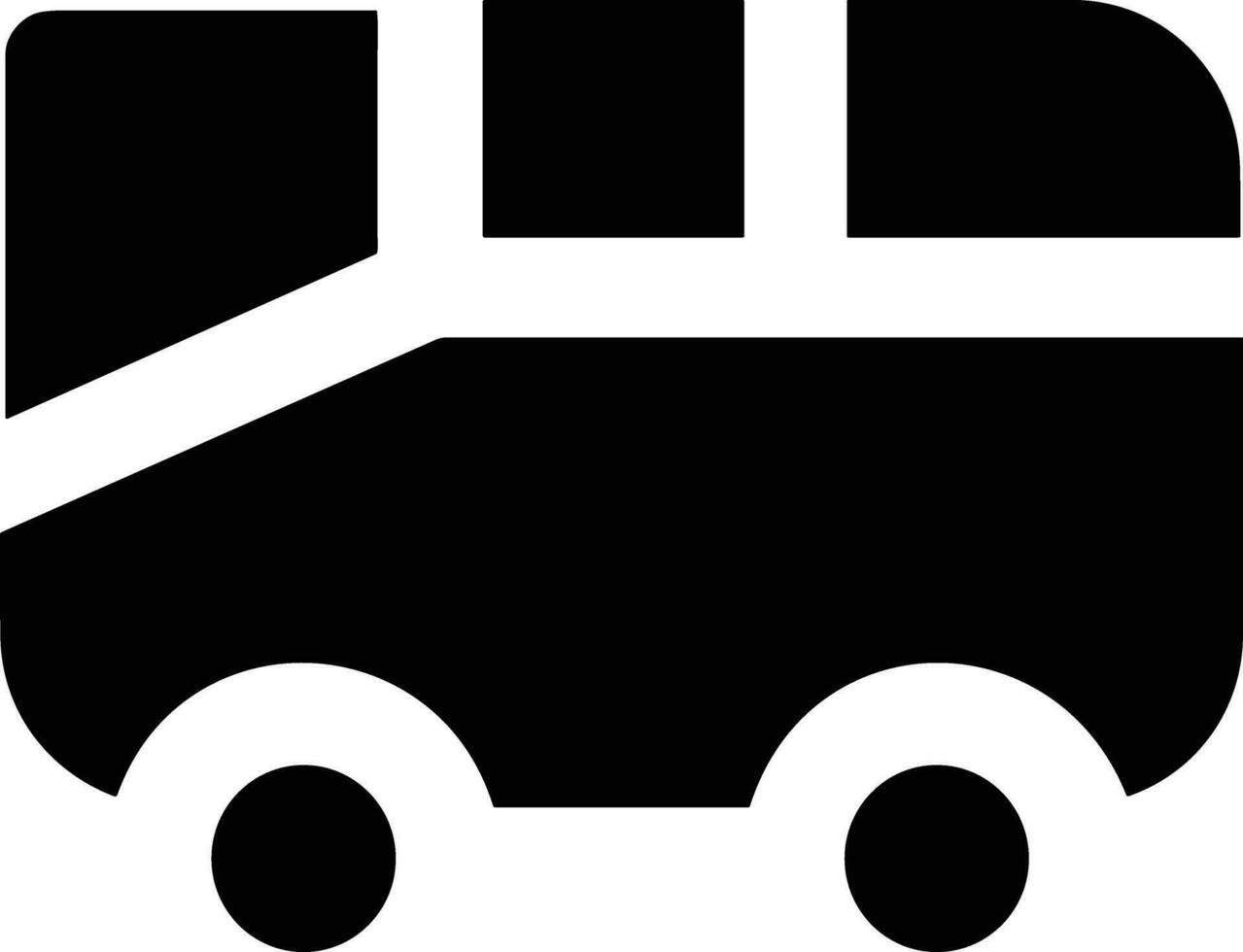 Bus transportation symbol icon vector image. Illustration of the silhouette bus transport public travel design image. EPS 10