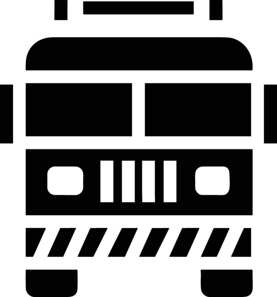 Bus transportation symbol icon vector image. Illustration of the silhouette bus transport public travel design image. EPS 10