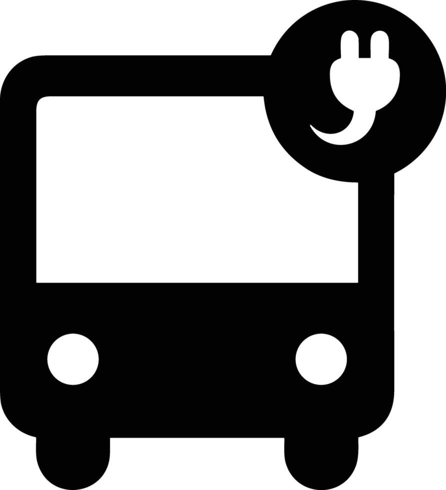 Bus transportation symbol icon vector image. Illustration of the silhouette bus transport public travel design image. EPS 10