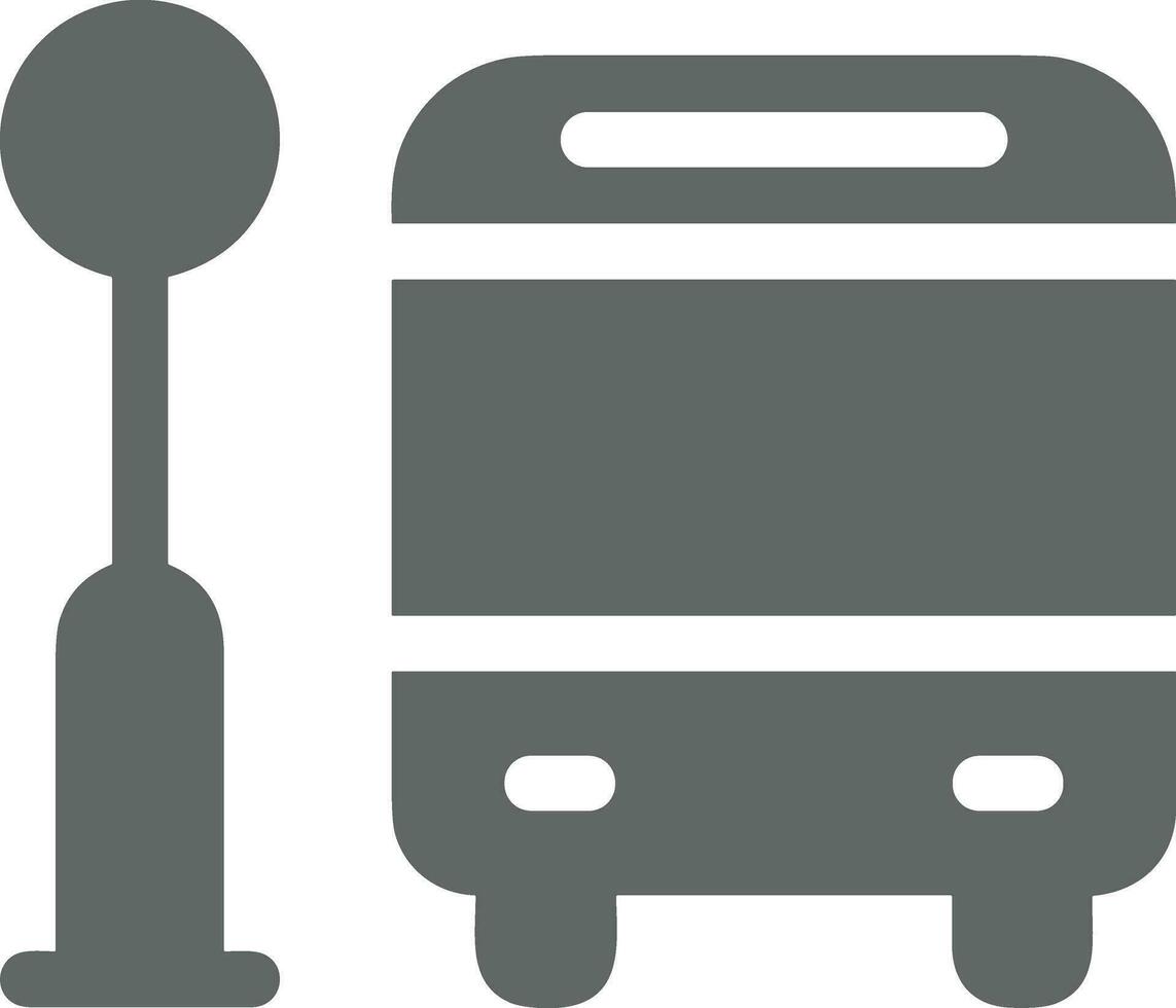 Bus transportation symbol icon vector image. Illustration of the silhouette bus transport public travel design image. EPS 10