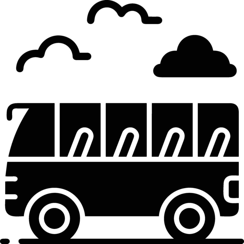 autobús transporte símbolo icono vector imagen. ilustración de el silueta autobús transporte público viaje diseño imagen. eps 10