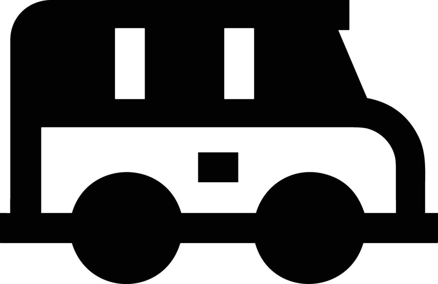 Bus transportation symbol icon vector image. Illustration of the silhouette bus transport public travel design image. EPS 10