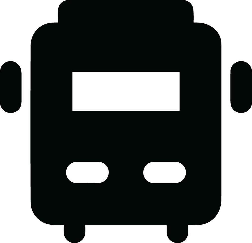 Bus transportation symbol icon vector image. Illustration of the silhouette bus transport public travel design image. EPS 10