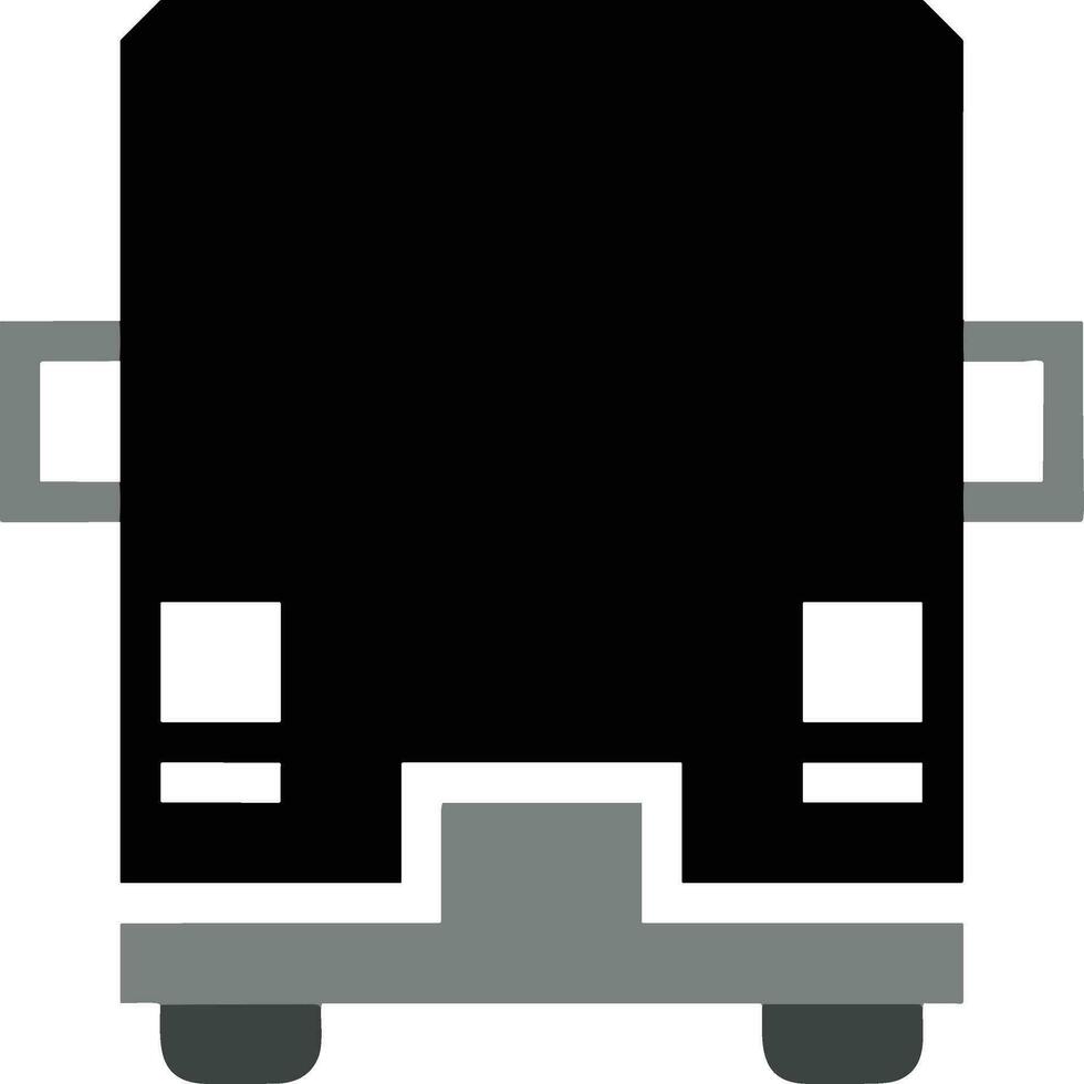 Bus transportation symbol icon vector image. Illustration of the silhouette bus transport public travel design image. EPS 10