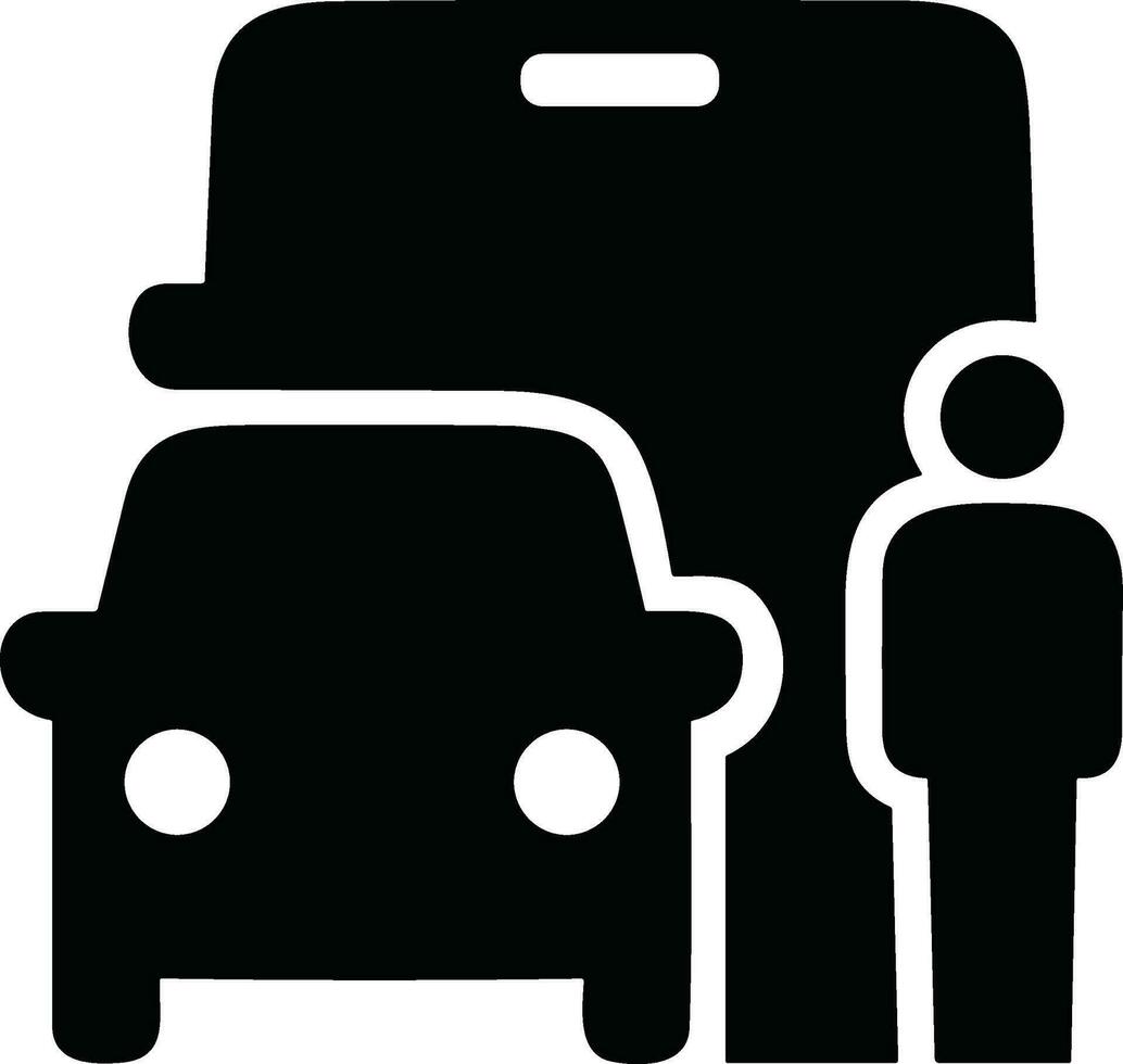 Bus transportation symbol icon vector image. Illustration of the silhouette bus transport public travel design image. EPS 10