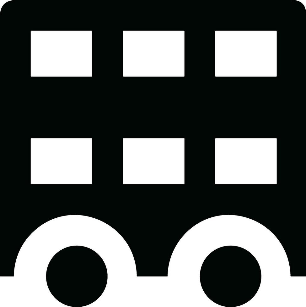 Bus transportation symbol icon vector image. Illustration of the silhouette bus transport public travel design image. EPS 10