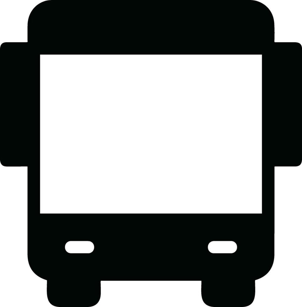 Bus transportation symbol icon vector image. Illustration of the silhouette bus transport public travel design image. EPS 10