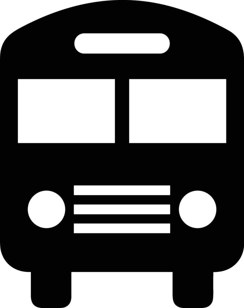 Bus transportation symbol icon vector image. Illustration of the silhouette bus transport public travel design image. EPS 10