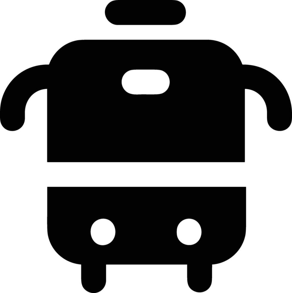 Bus transportation symbol icon vector image. Illustration of the silhouette bus transport public travel design image. EPS 10