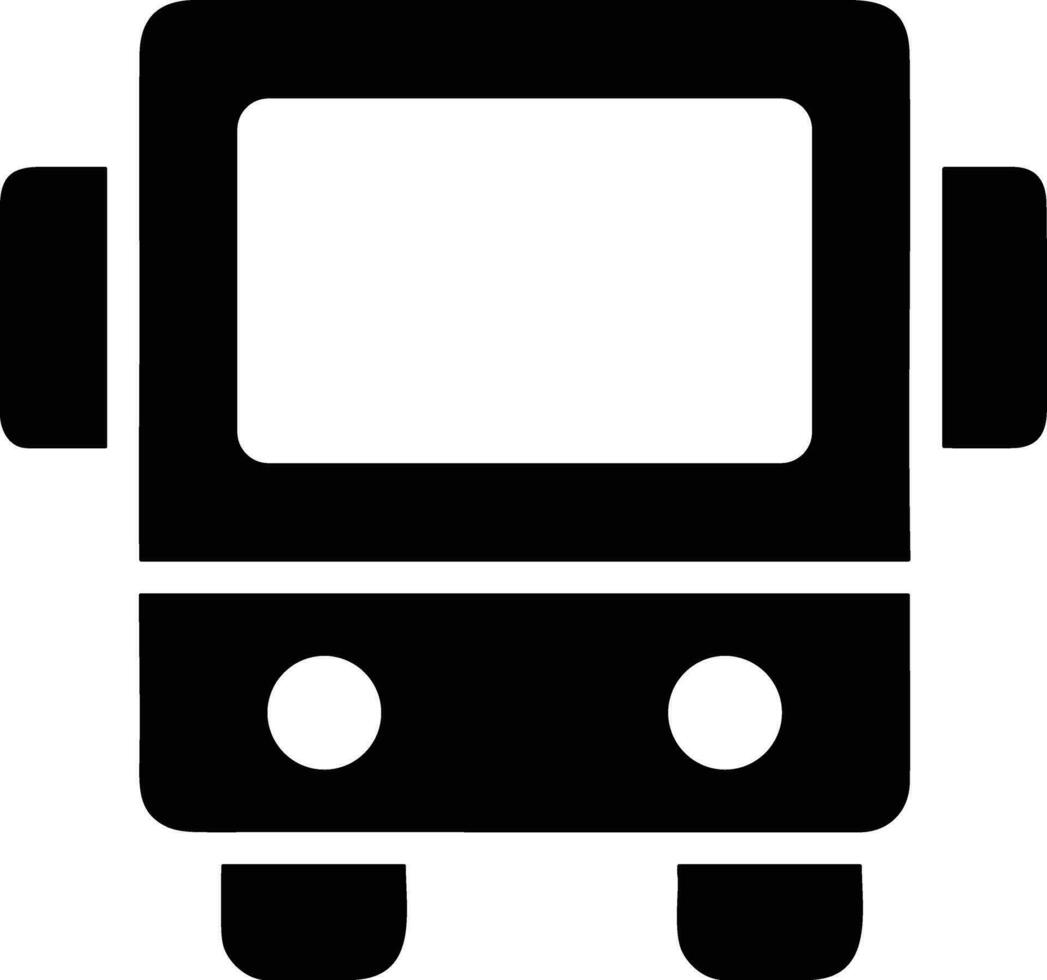 Bus transportation symbol icon vector image. Illustration of the silhouette bus transport public travel design image. EPS 10