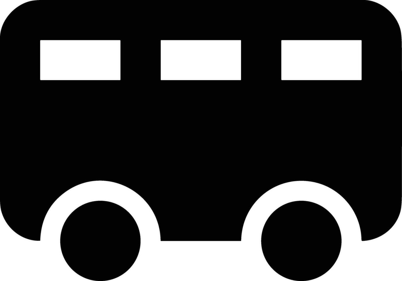 Bus transportation symbol icon vector image. Illustration of the silhouette bus transport public travel design image. EPS 10