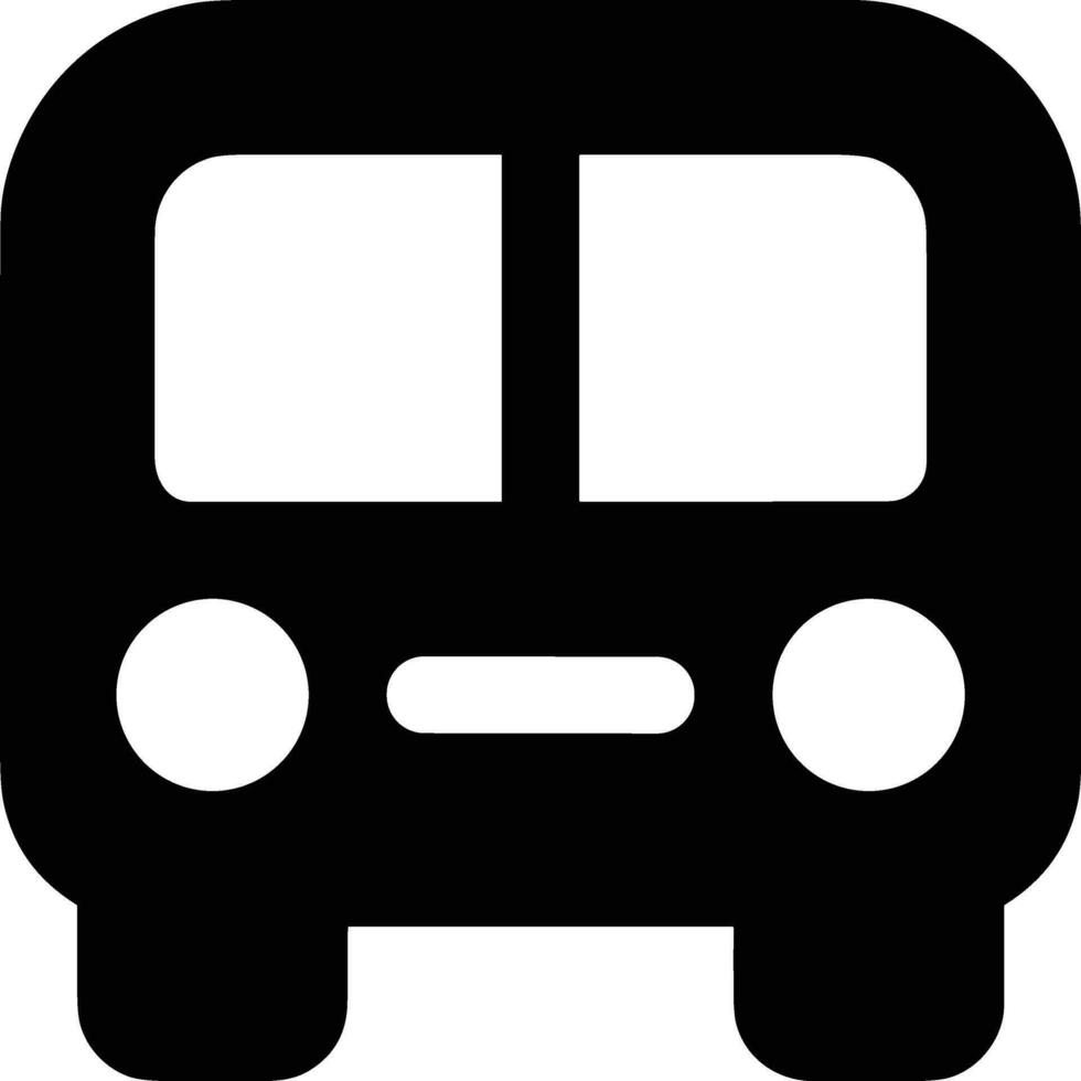 Bus transportation symbol icon vector image. Illustration of the silhouette bus transport public travel design image. EPS 10