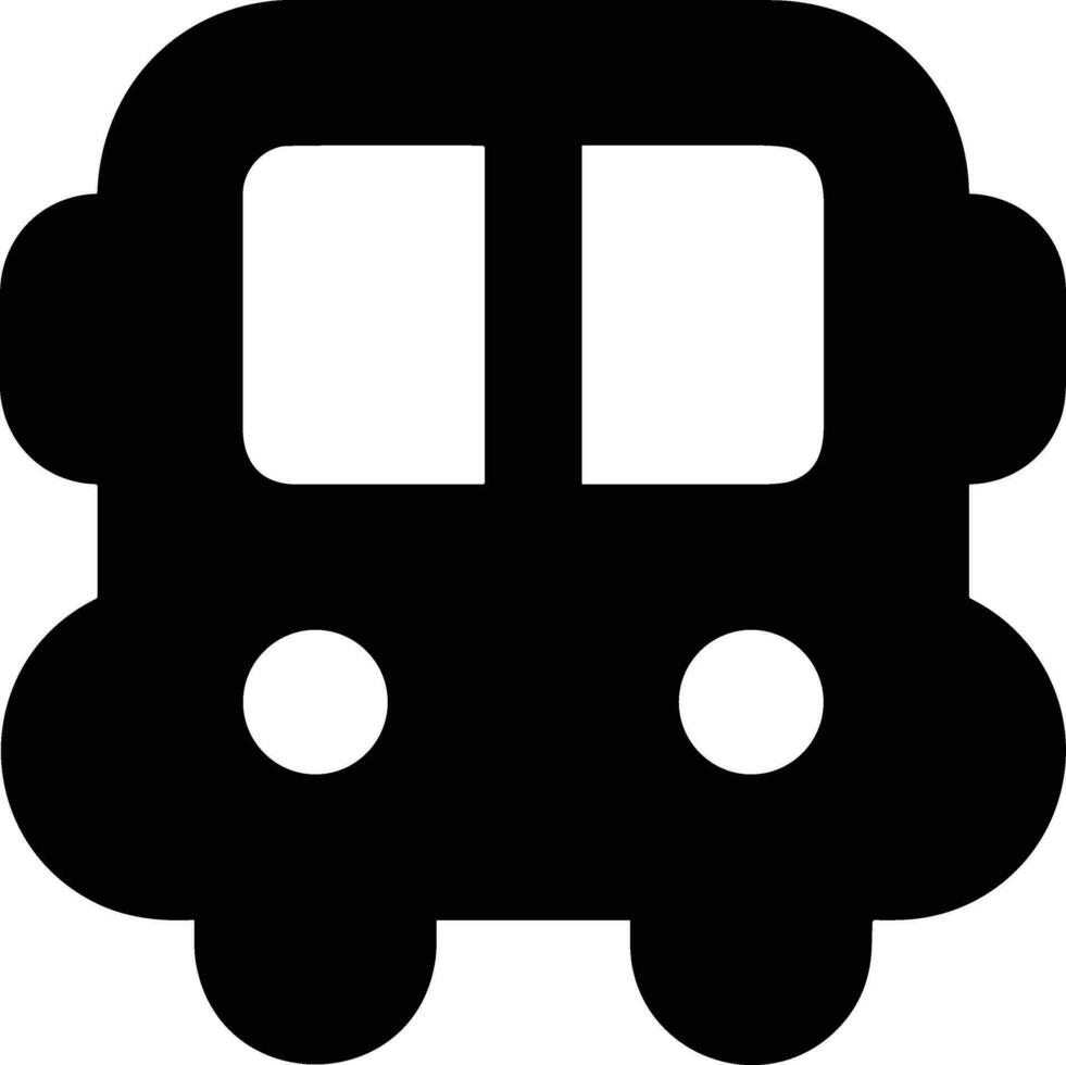Bus transportation symbol icon vector image. Illustration of the silhouette bus transport public travel design image. EPS 10