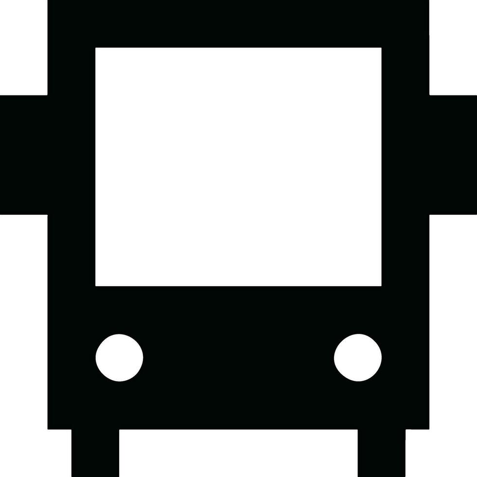 Bus transportation symbol icon vector image. Illustration of the silhouette bus transport public travel design image. EPS 10