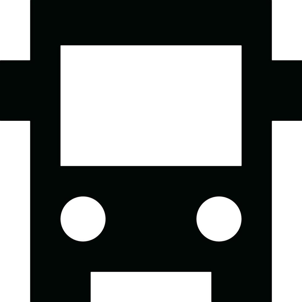 Bus transportation symbol icon vector image. Illustration of the silhouette bus transport public travel design image. EPS 10