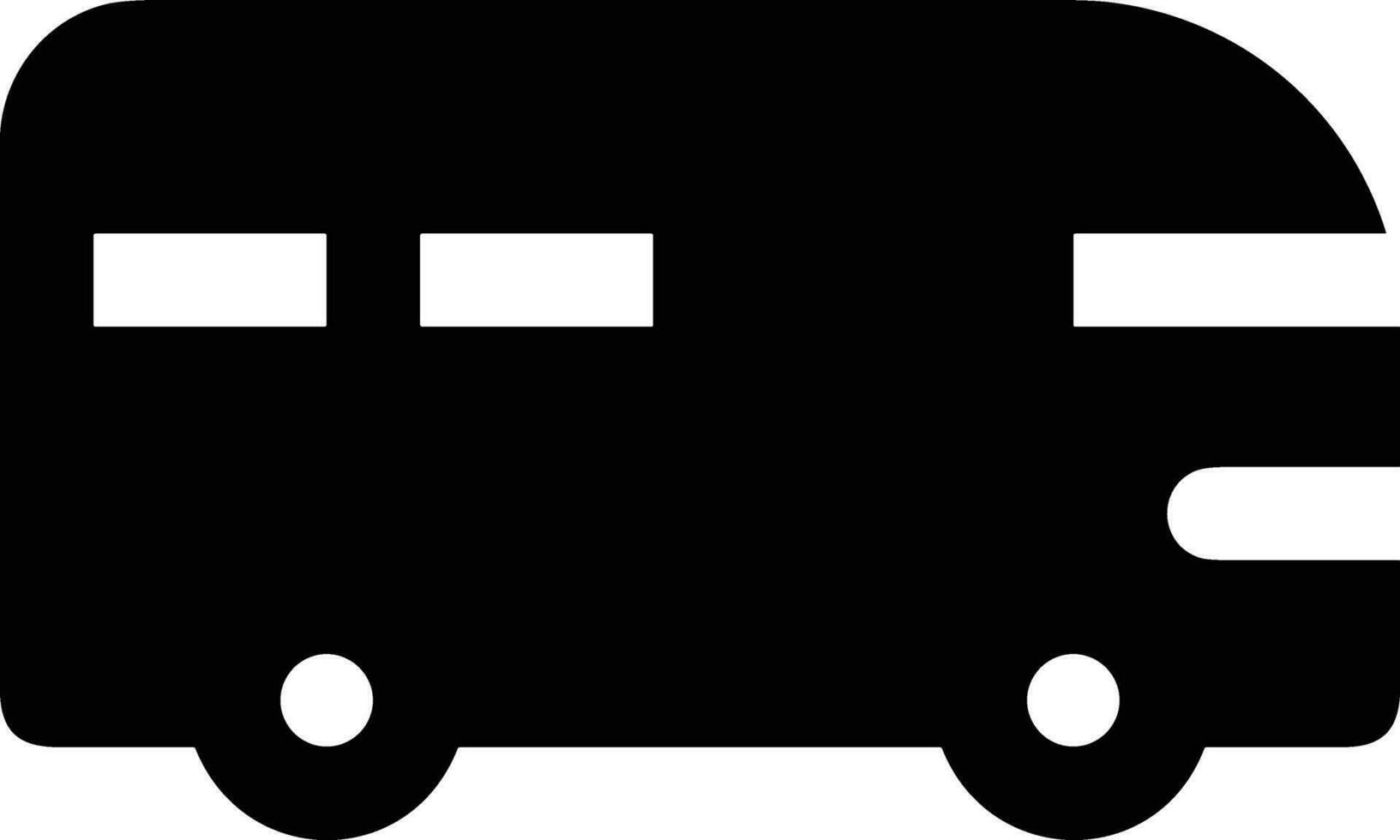 Bus transportation symbol icon vector image. Illustration of the silhouette bus transport public travel design image. EPS 10