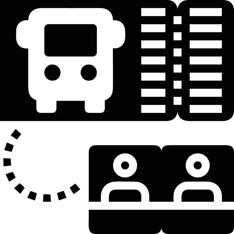 Bus transportation symbol icon vector image. Illustration of the silhouette bus transport public travel design image. EPS 10