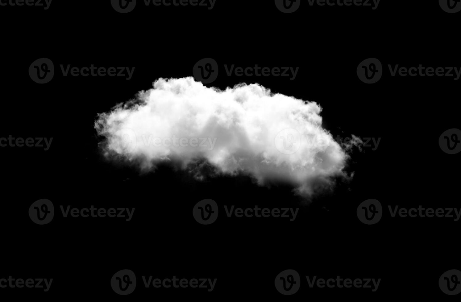 White cloud over black background photo