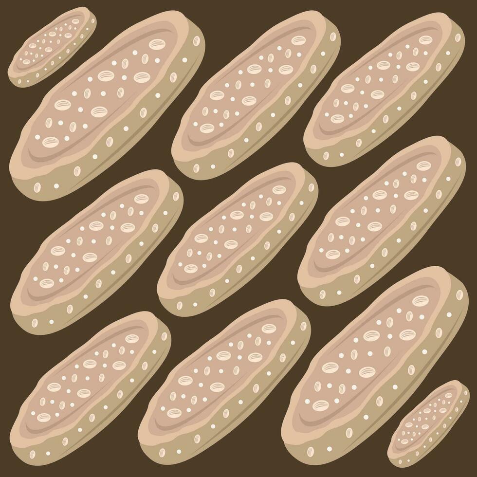 Oatcakes vector illustration for graphic design and decorative element