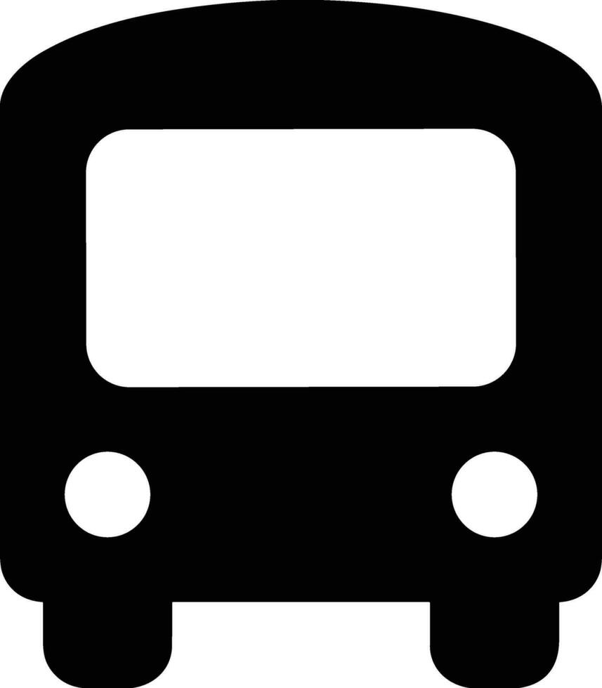 Bus transportation symbol icon vector image. Illustration of the silhouette bus transport public travel design image. EPS 10