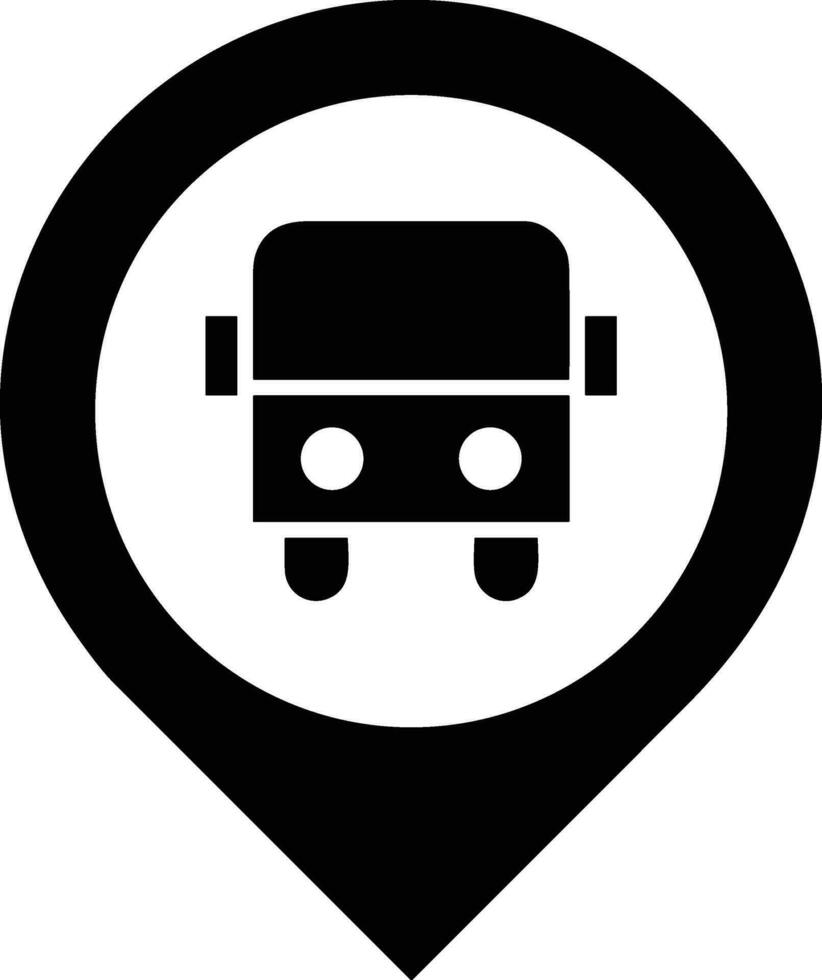 Bus transportation symbol icon vector image. Illustration of the silhouette bus transport public travel design image. EPS 10