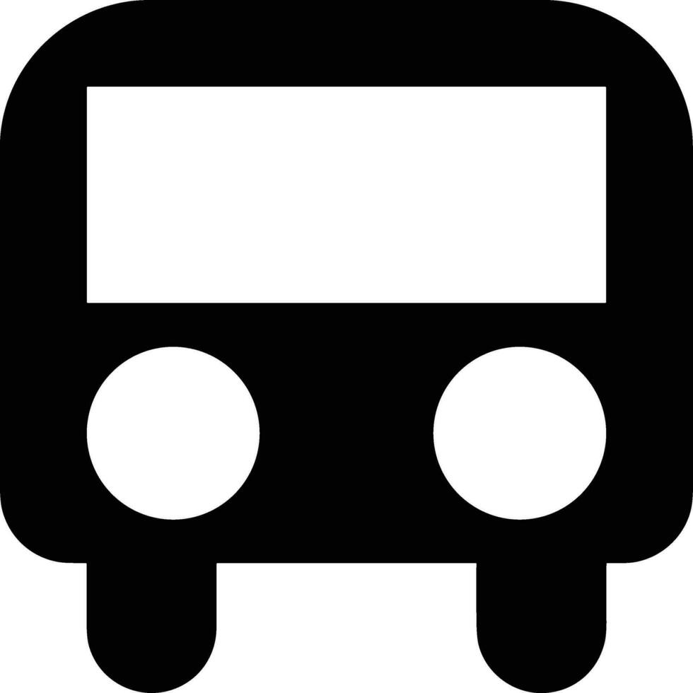 Bus transportation symbol icon vector image. Illustration of the silhouette bus transport public travel design image. EPS 10