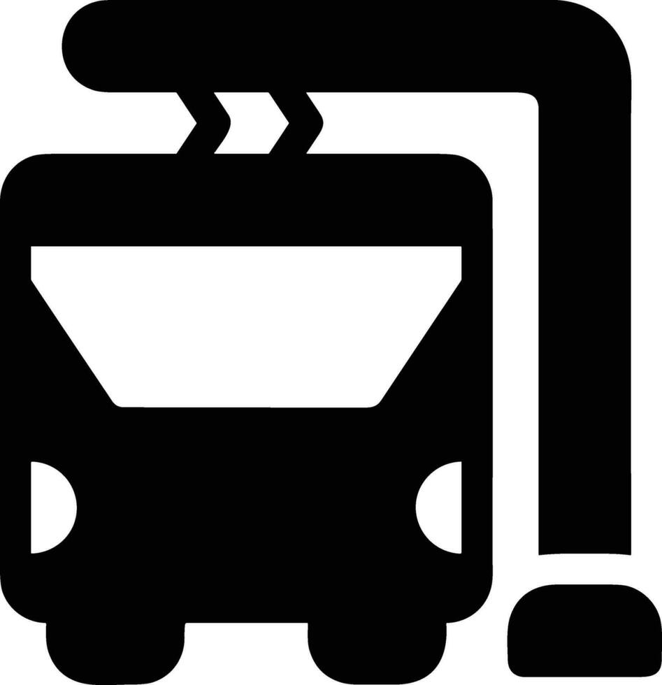 Bus transportation symbol icon vector image. Illustration of the silhouette bus transport public travel design image. EPS 10