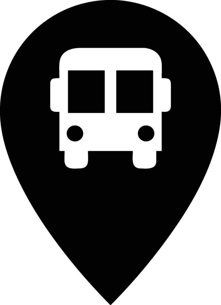 Bus transportation symbol icon vector image. Illustration of the silhouette bus transport public travel design image. EPS 10