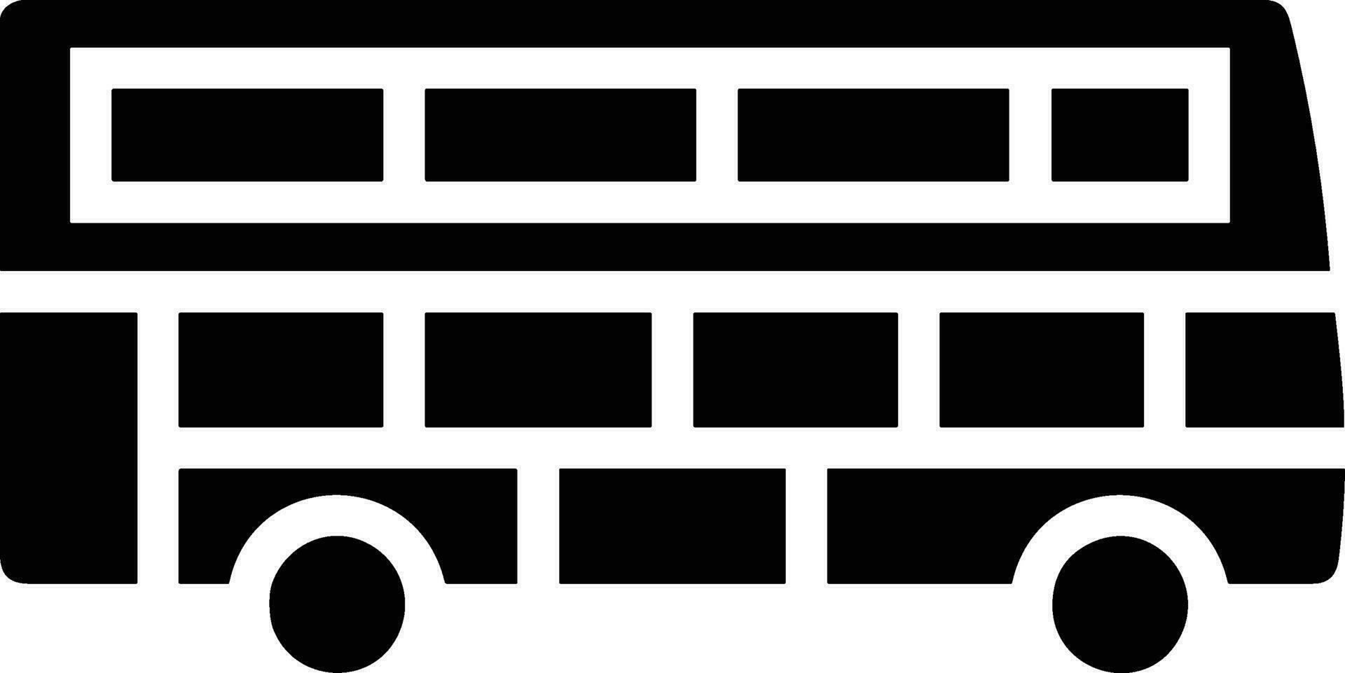 Bus transportation symbol icon vector image. Illustration of the silhouette bus transport public travel design image. EPS 10