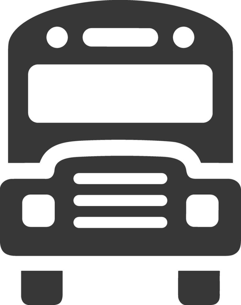 Bus transportation symbol icon vector image. Illustration of the silhouette bus transport public travel design image. EPS 10