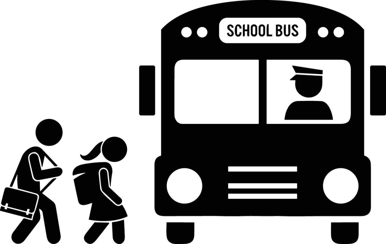 Bus transportation symbol icon vector image. Illustration of the silhouette bus transport public travel design image. EPS 10