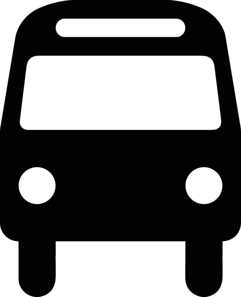 Bus transportation symbol icon vector image. Illustration of the silhouette bus transport public travel design image. EPS 10