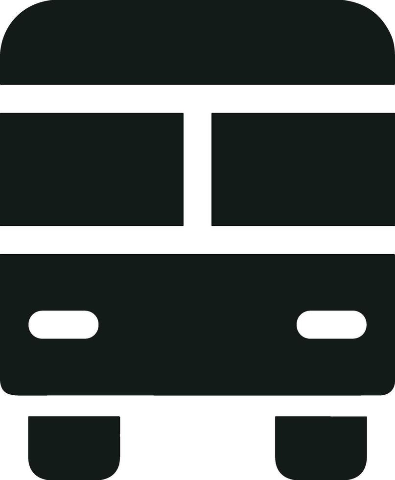 Bus transportation symbol icon vector image. Illustration of the silhouette bus transport public travel design image. EPS 10