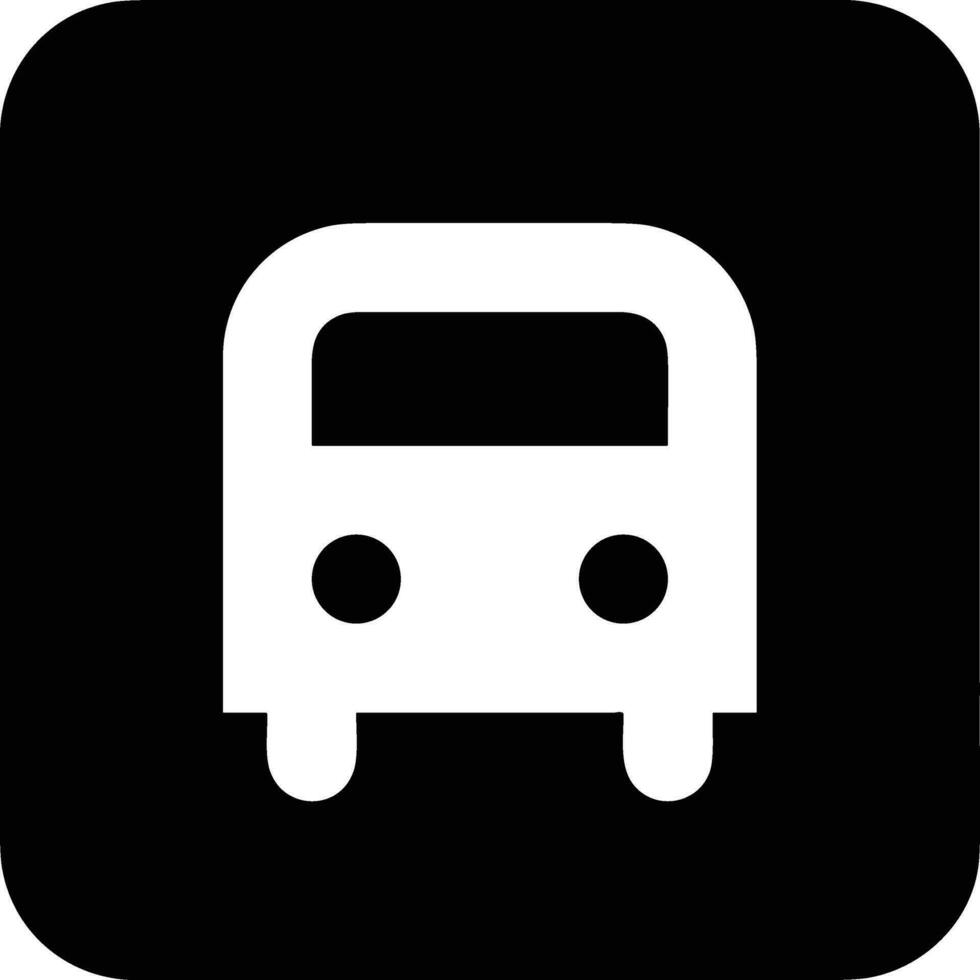 Bus transportation symbol icon vector image. Illustration of the silhouette bus transport public travel design image. EPS 10