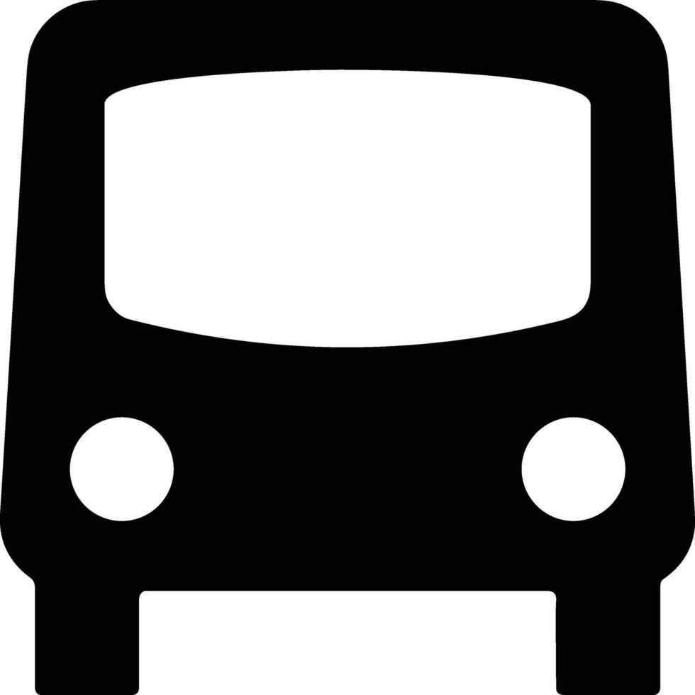 Bus transportation symbol icon vector image. Illustration of the silhouette bus transport public travel design image. EPS 10