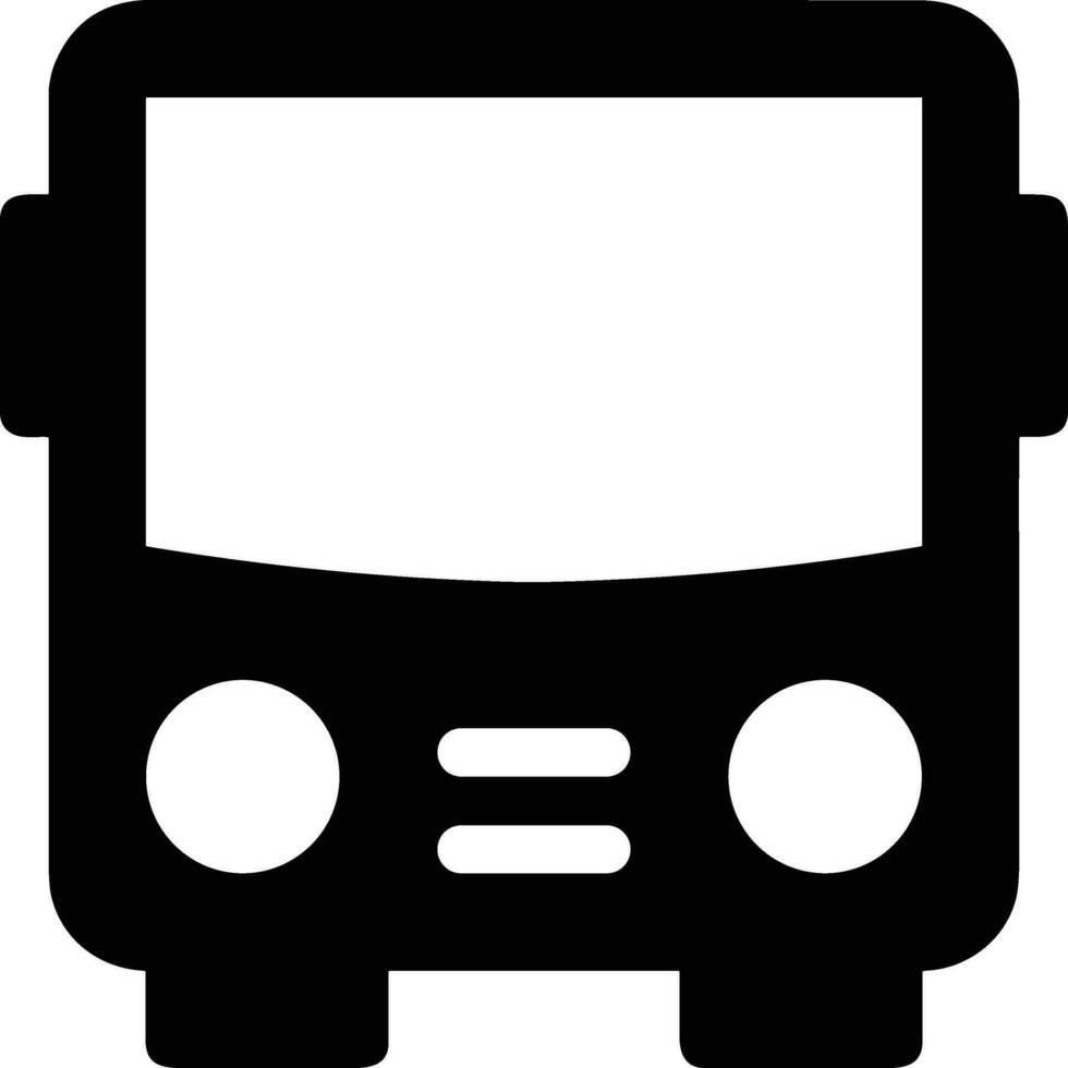 Bus transportation symbol icon vector image. Illustration of the silhouette bus transport public travel design image. EPS 10