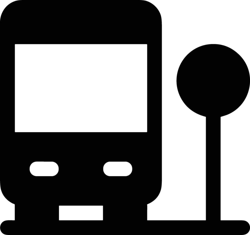 Bus transportation symbol icon vector image. Illustration of the silhouette bus transport public travel design image. EPS 10