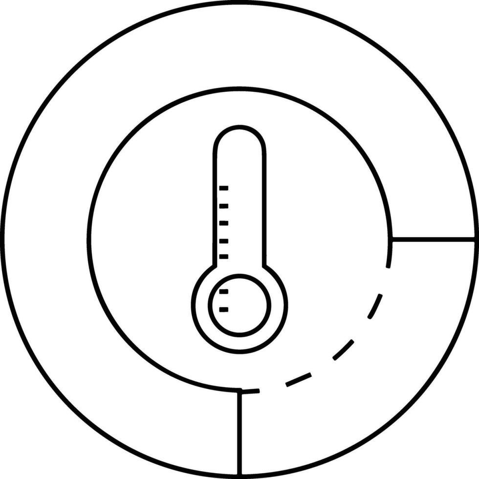 termómetro medicina icono símbolo imagen vector. ilustración de el temperatura frío y caliente medida herramienta diseño imagen.eps 10 vector