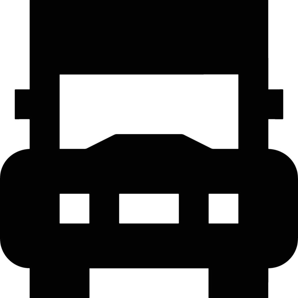 Bus transportation symbol icon vector image. Illustration of the silhouette bus transport public travel design image. EPS 10