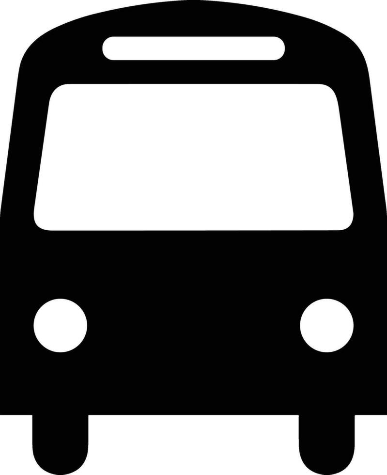 Bus transportation symbol icon vector image. Illustration of the silhouette bus transport public travel design image. EPS 10