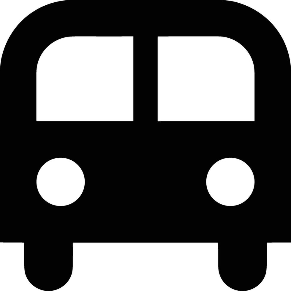 Bus transportation symbol icon vector image. Illustration of the silhouette bus transport public travel design image. EPS 10