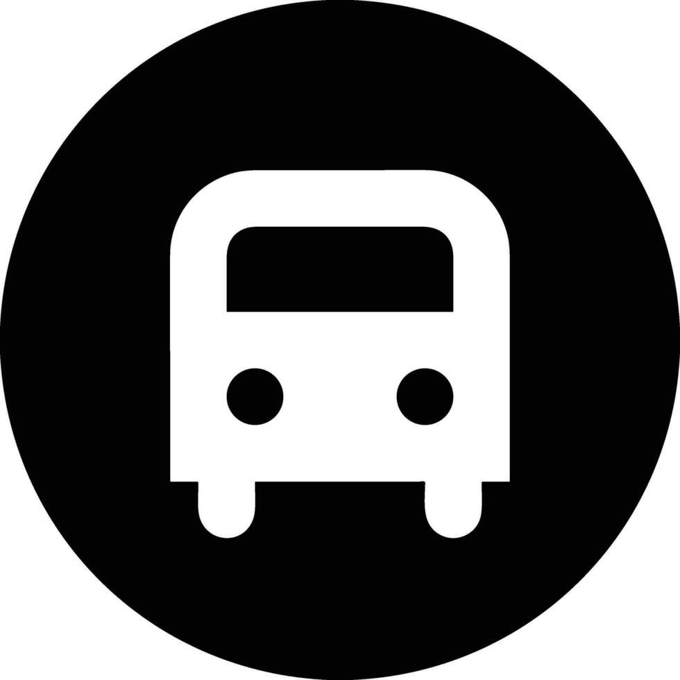 Bus transportation symbol icon vector image. Illustration of the silhouette bus transport public travel design image. EPS 10