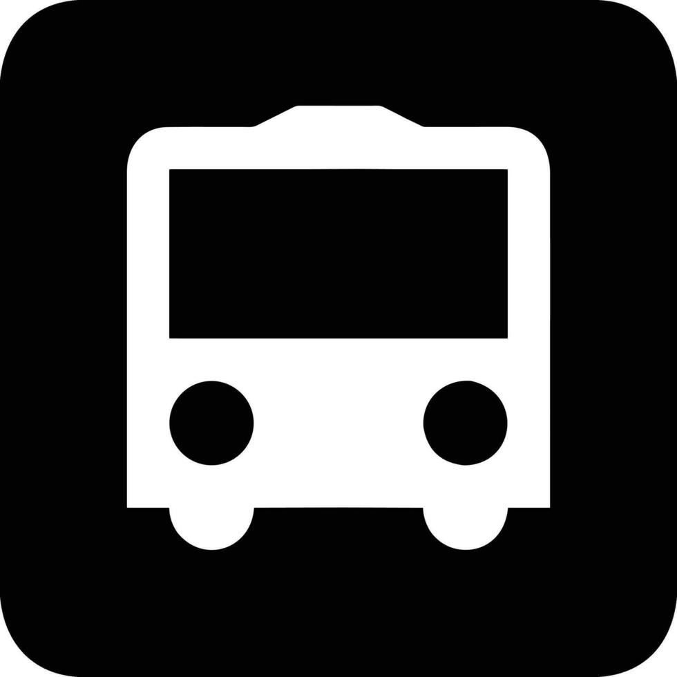 Bus transportation symbol icon vector image. Illustration of the silhouette bus transport public travel design image. EPS 10