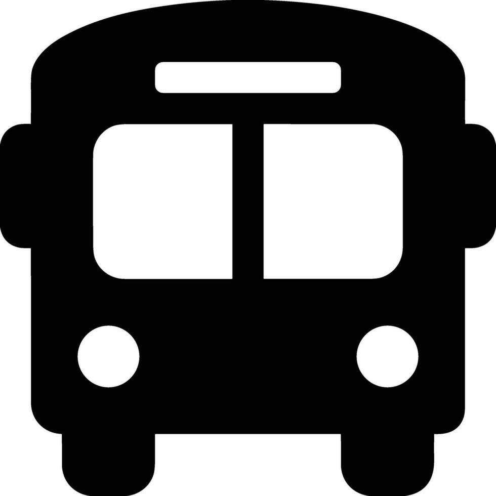 Bus transportation symbol icon vector image. Illustration of the silhouette bus transport public travel design image. EPS 10